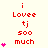 Red text reads 'i Lovee tj soo much' with pink hearts appearing incrementally on the left and right sides across frames.