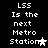 Pixelated text and star symbols on black background, showing animation changes between frames.