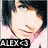 Pixelated static image of a person with short dark hair and light skin, wearing a pink garment against a dark background.