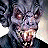 A pixelated monster face with glowing eyes and bared teeth appears on the left, while green text reads 'Original Icons .com' on a dark background to the right.
