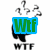 Animated sequence showing a panda icon with question marks above its head, transitioning from green "WTF" text to black-and-white rendering.