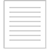 A static image of a white rectangular document with seven horizontal gray lines centered on a light gray background, framed by a thin white border.
