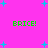 Bright pink background with scattered cyan plus signs and four instances of green pixelated text reading "BRICE!" in a pattern