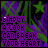Animated icon with purple and green background featuring stars, displaying text 'SIMPLY ALLOK CAN BREAK YOUR HEART' that changes character by character.