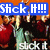 A pixelated image of a group with raised arms, featuring text overlays in blue, cyan, and green banners.