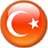 A static circular icon featuring a red-orange gradient background with white crescent and star symbols, rendered in pixelated style on gray transparency background.