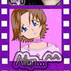 Nine distinct anime-style character portraits arranged in a , each with 'Allun...' text overlay on purple background