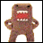 Brown plush-like creature with red mouth and white teeth in six sequential poses showing arm and body movements.