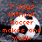 Pixelated soccer ball with orange text overlay reading '7 days without soccer makes one weak' and 'Soccer Players kick Grass)' on a gray background.