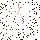 Animated sequence of brown circular icons with white X-shaped lines, each icon surrounded by orange and red particle effects against a dark background.