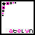 Pixelated icon with pink and black text displaying variations of 'Katelyn' , featuring a star symbol in the top-left corner