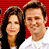 A 49x49 pixel animated contact sheet showing two frames of a buddy icon with a red striped background on the left and green text "Original Icons .com" on the right.