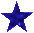 Blue star-shaped icons in various sizes and orientations on a gray background, with some appearing as vertical lines.