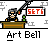 Animated pixel art contact sheet showing a character at a desk with