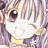 A pixelated anime-style character face with light brown hair and large eyes on the left, next to a black background with white text "Anime IM" and a stylized signature below it.