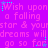 A static image with a bright purple background displaying repeated text and small star icons in cyan.