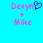 Pixelated text and symbols on a bright cyan background, with one version showing a blue heart symbol replacing the 'o' in 'Deryn'.