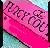 Pixelated pink and cyan background with dark purple text reading "I love you" in cursive script.