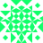 Green pixelated snowflake with white background, four diamond-shaped points at center and eight small cross shapes around perimeter.