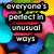 Pixelated colorful background with text overlays in black boxes, showing three distinct phrases across frames.