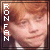 six identical pixelated images showing a person with red hair and light skin, each bordered by vertical text reading "RONFAN" in white letters on dark background