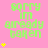 Pink background with green text reading 'sorry im already taken' and yellow star icons in different quantities across three