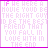 Animated text-based icon with pink and purple pixelated letters forming phrases about being the right friend, set against a light background.