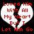 A static image of a broken heart with red text reading "Loved Him With All My Heart But I Let Him Go" on white and black background.