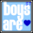 nine light blue with white text and dark blue hearts, forming a quote about boys being like chocolates