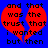 Red broken heart shape on blue background with black pixelated text reading 'and that was the trust that i wanted but then' in two mirrored sections.