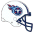 Pixelated white football helmet with blue and red logo on side, dark blue facemask, visible pixelation artifacts, no text or additional elements.