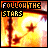 Animated sequence of 'FOLLOW THE STARS' text above a starry night sky with shifting stars and glowing light effects.