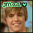 six identical pixelated images showing a person with light brown hair and a gray shirt, each featuring green text 'jmax' and a heart symbol at the top left