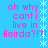 Blue background with repeated pink text 'oh why cant i live in Aorida?!?!' and white asterisk-like symbols arranged vertically.