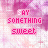 Pixelated pink and white patterned background with repeated text "SAY SOMETHING SWEET" in varying shades of pink, some instances featuring small heart symbols.