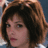 A pixelated image shows a person with brown hair on the left and red text reading 'Alice!' on a solid red background to the right.