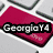 A red and white keyboard key with 'GeorgiaY4' text, a blue cartoon character with 'is' text, and a person holding a teddy bear with 'awesome!' text.