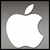 A static image shows a white Apple logo on gray background with 'MyBuddy Icons.com' text on peach background.