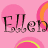 Pixelated pink background with large rounded shapes and partial text reading 'E', 'l', '@', 'i' in dark brown letters.