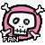 Pixelated icon of a skull with pink hair, crossed bones behind it, and 'FAIR' text below.