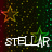Pixelated image with dark background featuring scattered yellow and green dots, two star shapes, and white text reading "stELAR" at the bottom.