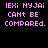 Pixelated pink text on black background reads 'LEXI NYJAI CANT BE COMPARED.' repeated twice side-by-side.