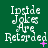 Green background with white pixelated text reading "Inside Jokes Are Retarded" arranged in a , with small pink plus and asterisk symbols near the text