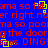 Blue background with red text repeating phrases and yellow square icons containing red crosses, some showing small white dots.