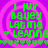 A static image with a purple background featuring four identical circular sections containing green text and symbols.