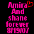 Pixelated pink text on black background reads 'Amira And shane forever 8M9107' with a red heart symbol replacing the 'a' in 'Amira' in the first frame.
