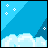Animated pixel art contact sheet showing a rainbow shooting star with text "STAR" against blue sky and clouds, transitioning through multiple frames of motion and text visibility.