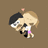 Pixelated cartoon couple embracing with a small pink heart above them, surrounded by text about replacing emojis with hugs.