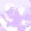 Animated sequence of purple and white pixelated hearts over a blurred background with 'LOVE' text, showing heart shapes changing position.
