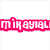 Pixelated text 'mikayla' in six distinct color variations arranged in two on a white background